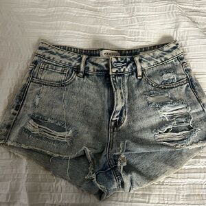 PacSun Light Wash Distressed Jean Shorts